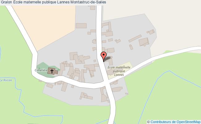 plan École Maternelle Publique Lannes Montastruc-de-salies Montastruc-de-Salies