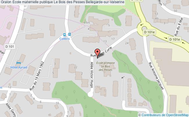 plan École Maternelle Publique Le Bois Des Pesses Bellegarde-sur-valserine Bellegarde-sur-Valserine