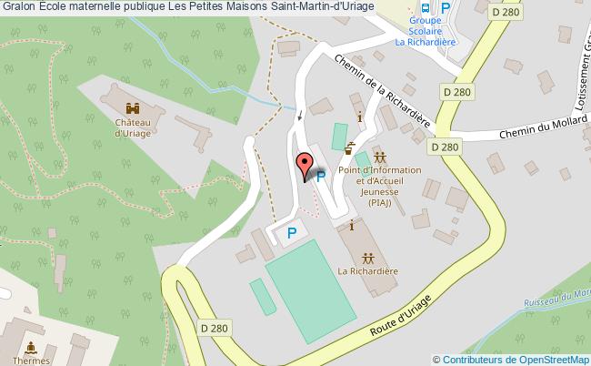 plan École Maternelle Publique Les Petites Maisons Saint-martin-d'uriage Saint-Martin-d'Uriage