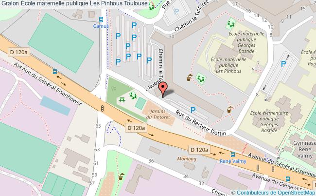 plan École Maternelle Publique Les Pinhous Toulouse Toulouse