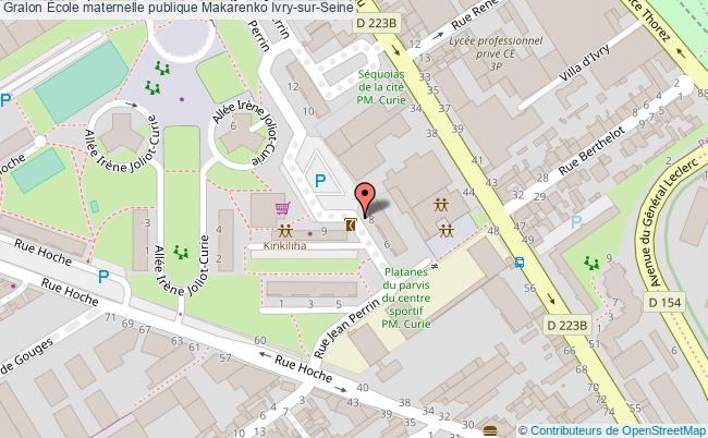 plan École Maternelle Publique Makarenko Ivry-sur-seine Ivry-sur-Seine
