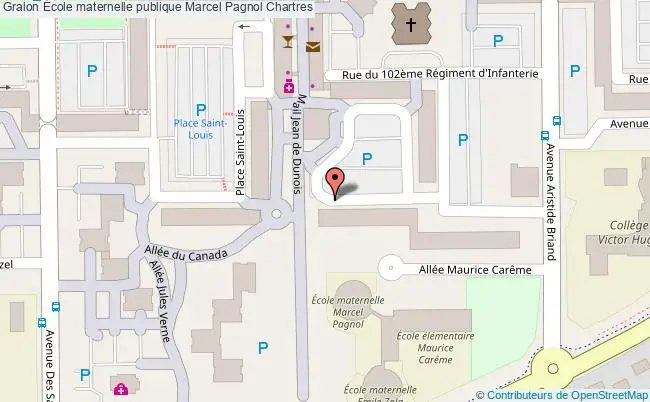 plan École Maternelle Publique Marcel Pagnol Chartres Chartres