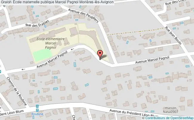 plan École Maternelle Publique Marcel Pagnol Morières-lès-avignon Morières-lès-Avignon