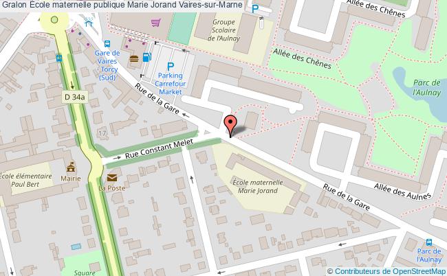 plan École Maternelle Publique Marie Jorand Vaires-sur-marne Vaires-sur-Marne