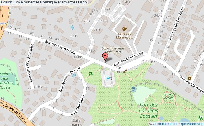 plan École Maternelle Publique Marmuzots Dijon Dijon