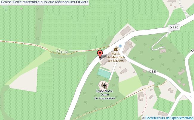 plan École Maternelle Publique Mérindol-les-oliviers Mérindol-les-Oliviers