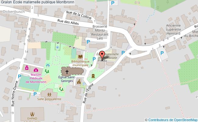 plan École Maternelle Publique Montbronn Montbronn