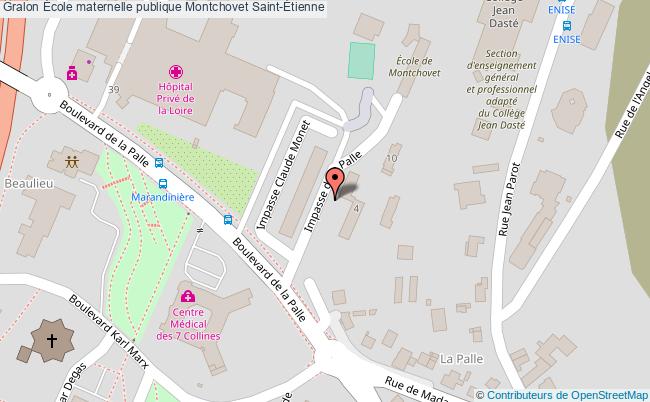 plan École Maternelle Publique Montchovet Saint-Étienne Saint-Étienne