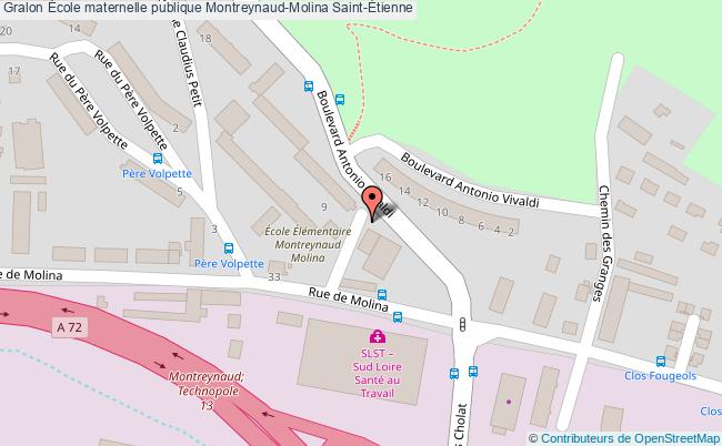 plan École Maternelle Publique Montreynaud-molina Saint-Étienne Saint-Étienne