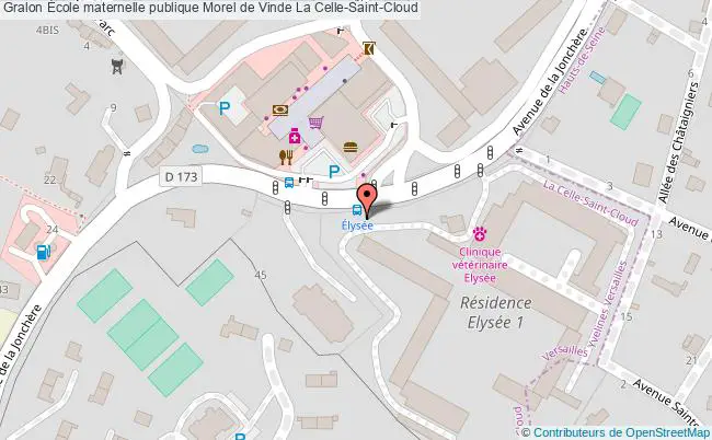 plan École Maternelle Publique Morel De Vinde La Celle-saint-cloud La Celle-Saint-Cloud