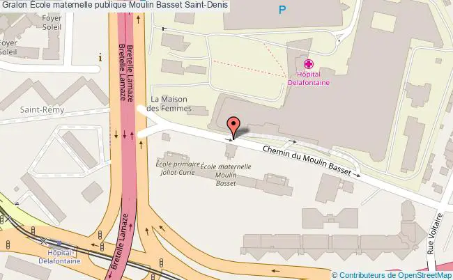plan École Maternelle Publique Moulin Basset Saint-denis Saint-Denis