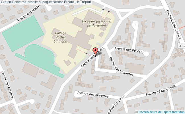 plan École Maternelle Publique Nestor Breard Le Tréport Le Tréport