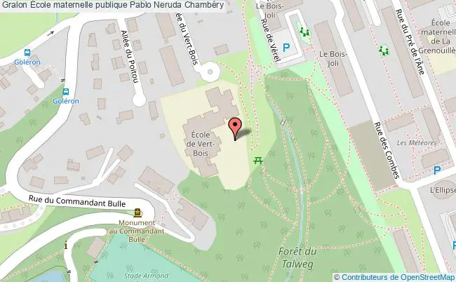 plan École Maternelle Publique Pablo Neruda Chambéry Chambéry