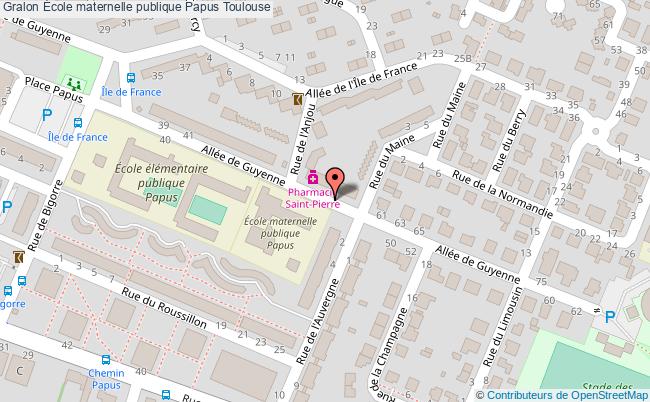 plan École Maternelle Publique Papus Toulouse Toulouse