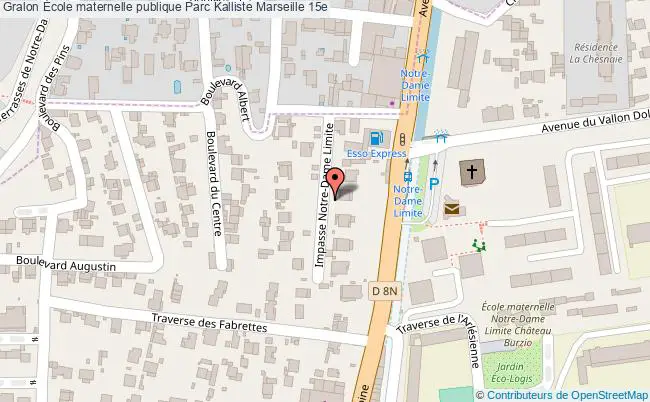 plan École Maternelle Publique Parc Kalliste Marseille 15e Marseille 15e