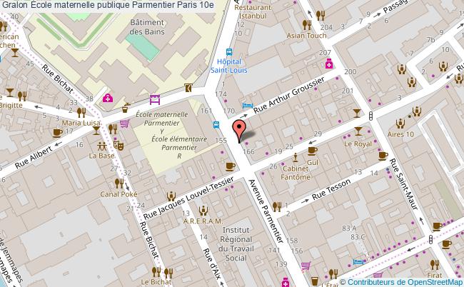 plan École Maternelle Publique Parmentier Paris 10e Paris 10e