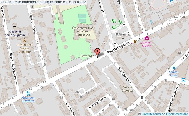 plan École Maternelle Publique Patte D'oie Toulouse Toulouse