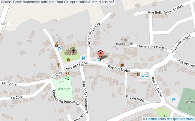 plan École Maternelle Publique Paul Gauguin Saint-aubin-d'aubigné Saint-Aubin-d'Aubigné