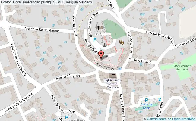 plan École Maternelle Publique Paul Gauguin Vitrolles Vitrolles