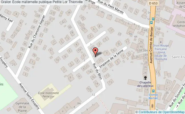 plan École Maternelle Publique Petite Lor Thionville Thionville