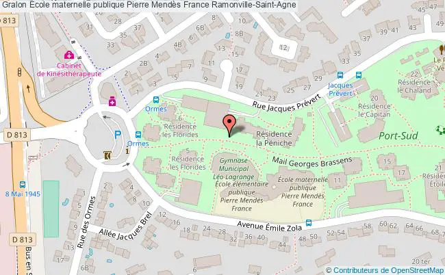 plan École Maternelle Publique Pierre Mendès France Ramonville-saint-agne Ramonville-Saint-Agne
