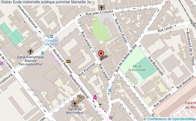 plan École Maternelle Publique Pommier Marseille 3e Marseille 3e