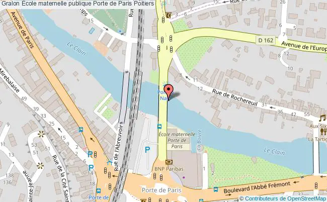 plan École Maternelle Publique Porte De Paris Poitiers Poitiers