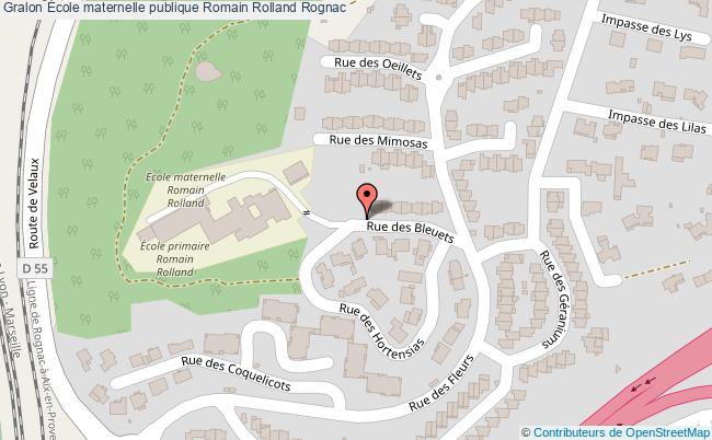 plan École Maternelle Publique Romain Rolland Rognac Rognac
