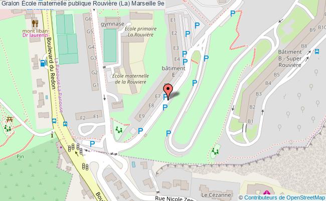 plan École Maternelle Publique Rouvière (la) Marseille 9e Marseille 9e