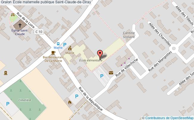 plan École Maternelle Publique Saint-claude-de-diray Saint-Claude-de-Diray