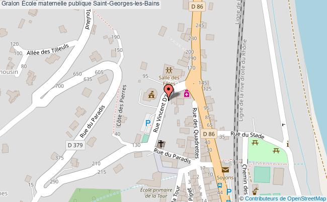 plan École Maternelle Publique Saint-georges-les-bains Saint-Georges-les-Bains