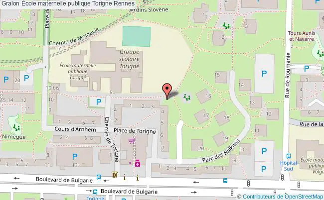 plan École Maternelle Publique Torigne Rennes Rennes