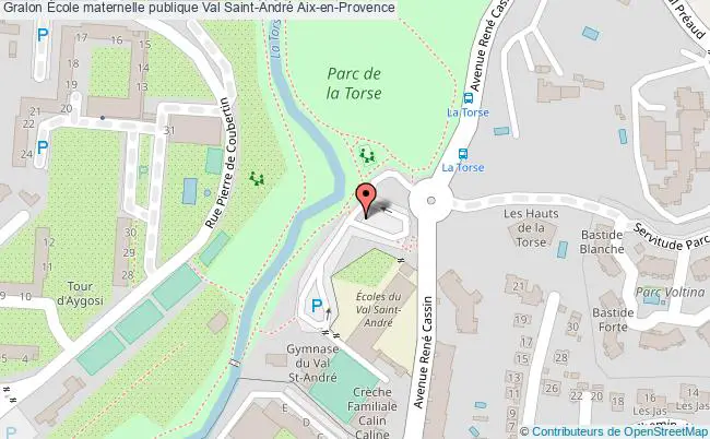 plan École Maternelle Publique Val Saint-andré Aix-en-provence Aix-en-Provence