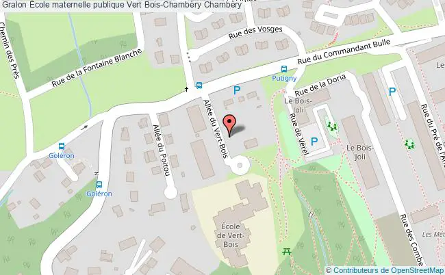 plan École Maternelle Publique Vert Bois-chambéry Chambéry Chambéry