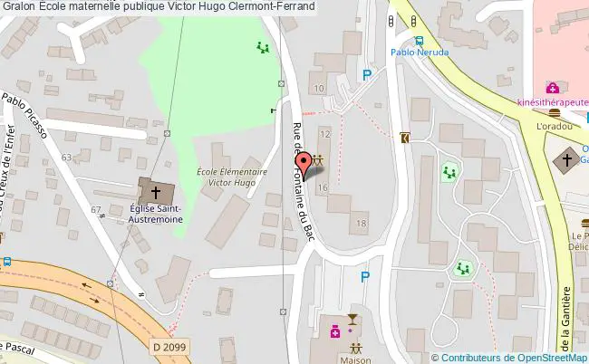 plan École Maternelle Publique Victor Hugo Clermont-ferrand Clermont-Ferrand