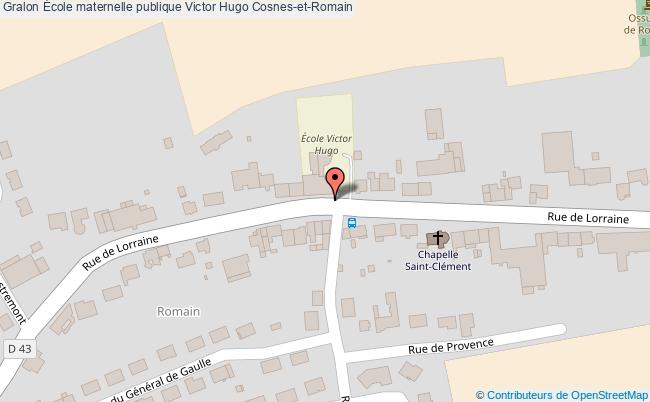plan École Maternelle Publique Victor Hugo Cosnes-et-romain Cosnes-et-Romain