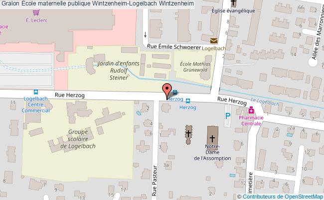 plan École Maternelle Publique Wintzenheim-logelbach Wintzenheim Wintzenheim