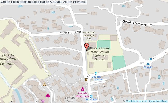plan École Primaire D'application A.daudet Aix-en-provence Aix-en-Provence