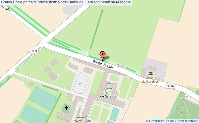 plan École Primaire Privée Instit Notre-dame De Garaison Monléon-magnoac Monléon-Magnoac
