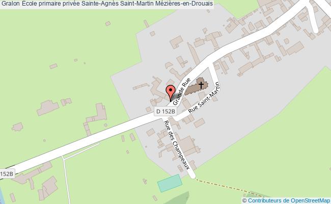 plan École Primaire Privée Sainte-agnès Saint-martin Mézières-en-drouais Mézières-en-Drouais