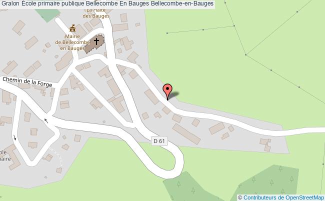 plan École Primaire Publique Bellecombe En Bauges Bellecombe-en-bauges Bellecombe-en-Bauges
