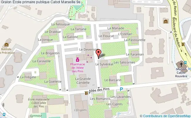 plan École Primaire Publique Cabot Marseille 9e Marseille 9e