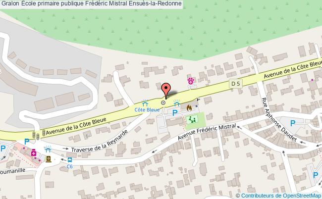 plan École Primaire Publique Frédéric Mistral Ensuès-la-redonne Ensuès-la-Redonne