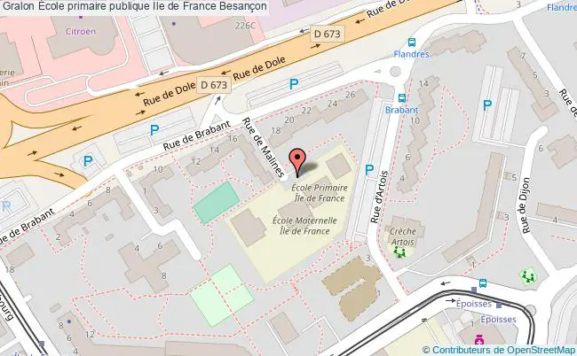 plan École Primaire Publique Ile De France Besançon Besançon