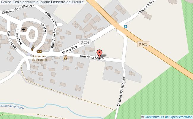 plan École Primaire Publique Lasserre-de-prouille Lasserre-de-Prouille