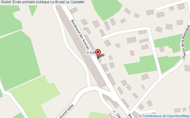 plan École Primaire Publique Le Brulat Le Castellet Le Castellet