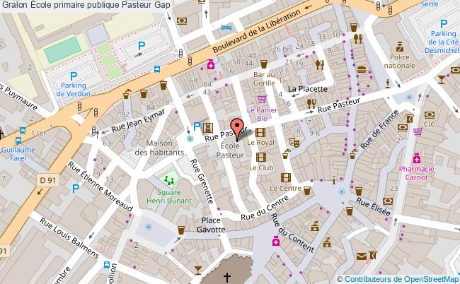 plan École Primaire Publique Pasteur Gap Gap