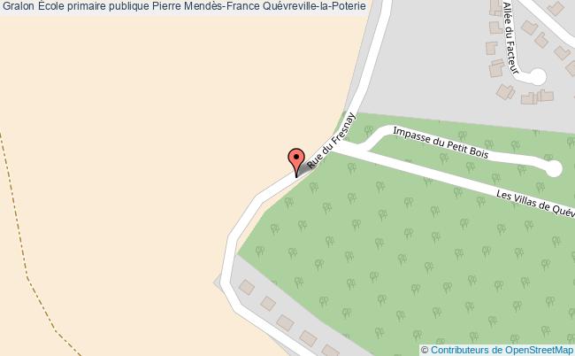 plan École Primaire Publique Pierre Mendès-france Quévreville-la-poterie Quévreville-la-Poterie