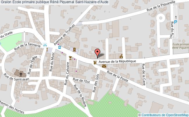 plan École Primaire Publique Réné Piquemal Saint-nazaire-d'aude Saint-Nazaire-d'Aude
