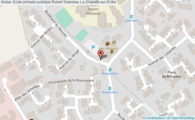 plan École Primaire Publique Robert Doisneau La Chapelle-sur-erdre La Chapelle-sur-Erdre